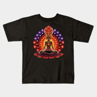 Meditation Chakra Mandala Pattern Kids T-Shirt